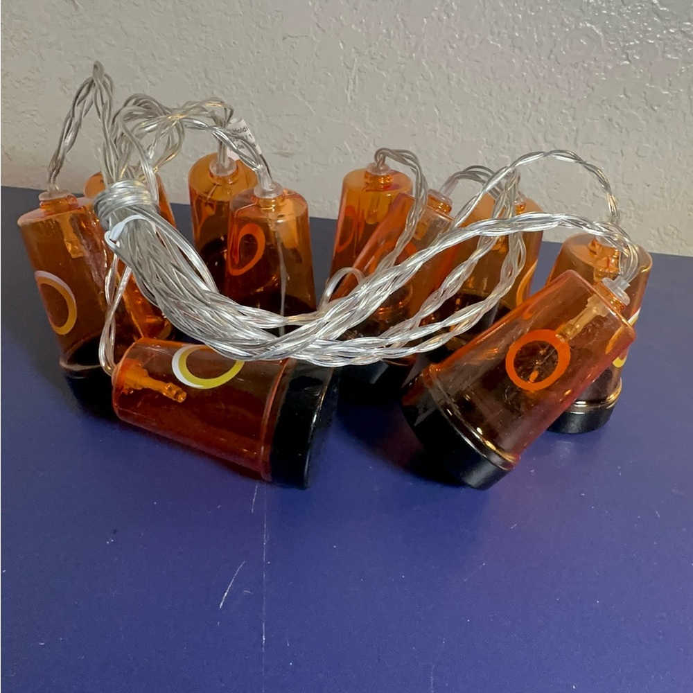 Orange USB String Lights